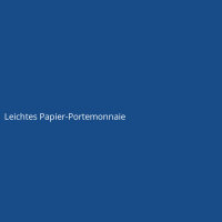 Leichtes Papier-Portemonnaie