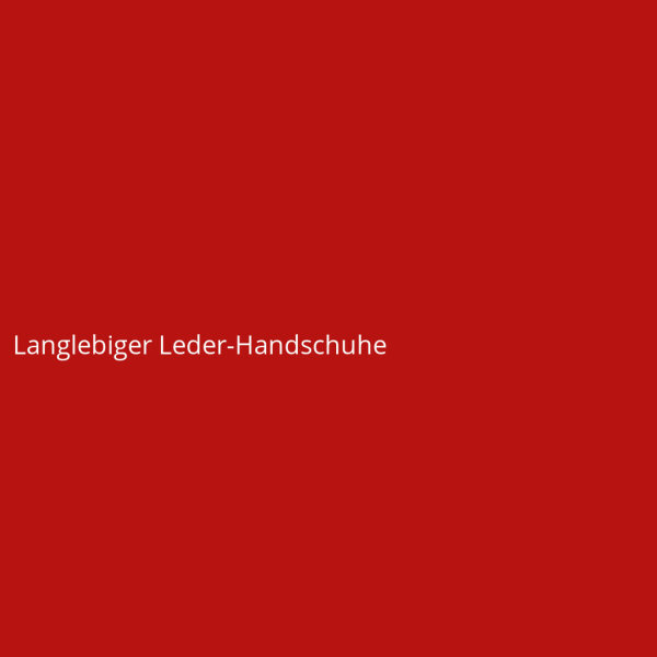 Langlebiger Leder-Handschuhe