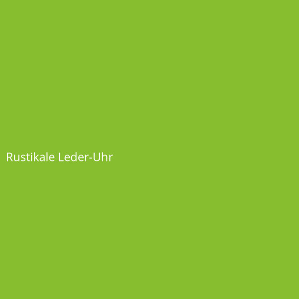 Rustikale Leder-Uhr