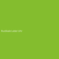 Rustikale Leder-Uhr