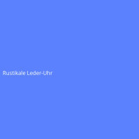 Rustikale Leder-Uhr