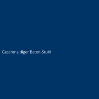 Geschmeidiger Beton-Stuhl