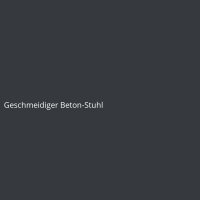 Geschmeidiger Beton-Stuhl