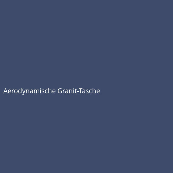 Aerodynamische Granit-Tasche