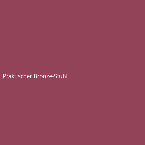 Praktischer Bronze-Stuhl